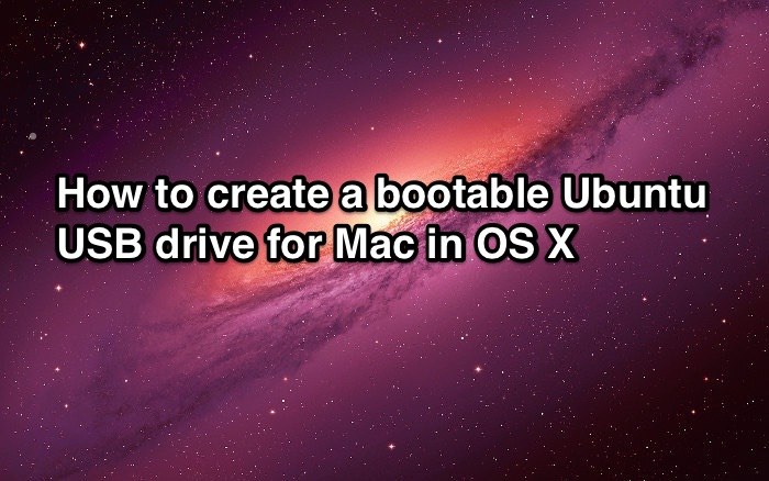 create bootable mac usb on linux